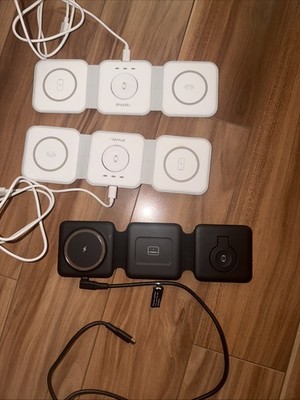 3in1 Foldable Wireless Charging Travel Charger - Phone/Buds/watch Samsung/iPhone