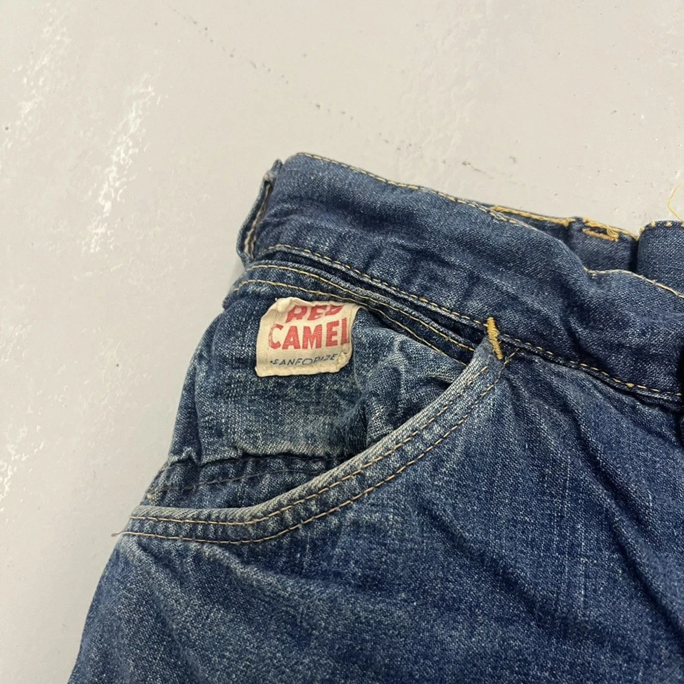 Винтажные джинсы плотника 60-х Red Camel Dark Workwear 40x24 1960-е настоящие винтажные - Изображение 3 из 4