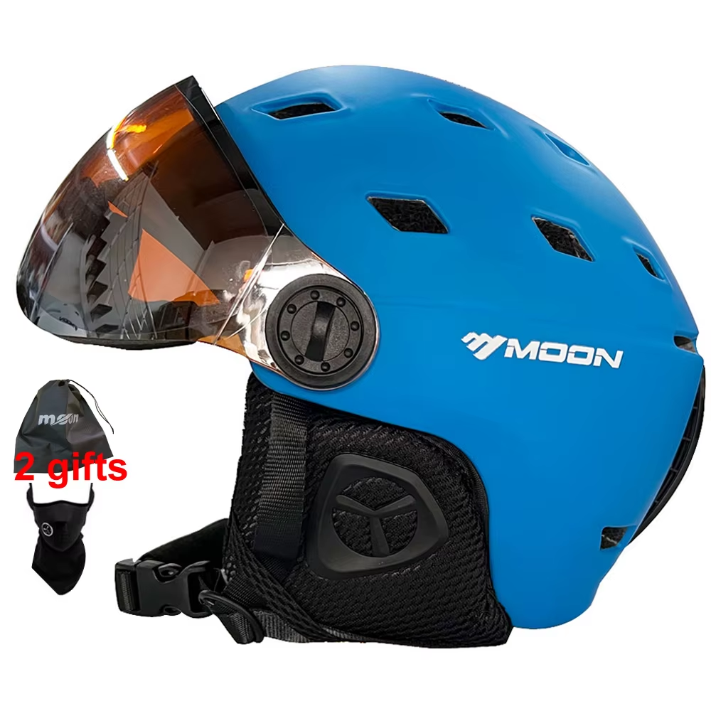 Ski Helmet with Goggles Integrated Skiing Helmet for Snowboard Skateboard Helmet