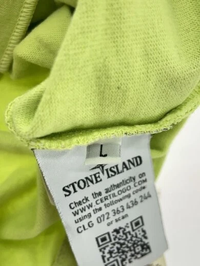 STONE ISLAND Felpa L Cotone Verde 711562350