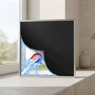 Innovatives magnetisches Verdunkelungsrollo ohne Bohren - einfache Installation & Energiesparend