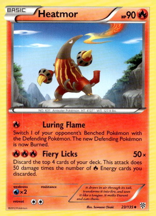 Heatmor 23/135 Uncommon Plasma Storm Pokemon Lightly Played
