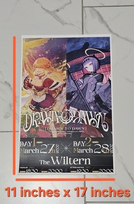 Hololive English Drawn To Dawn Concert Poster Takanashi Kiara