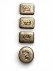 Consecutive Trio Crown Throne & Kitco Silver Bar Dennis England 999 Fine 14oz