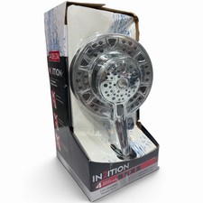 Delta In2ition 75494 4-Spray 6 in 2-in-1 Fixed Handheld Shower Head Chrome