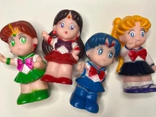 RARE SALIOR MOON VINTAGE VINYL SQUEAKY DOLLS (4) ⭐️FREE SHIPPING
