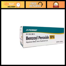 10 Benzoyl Peroxide Acne Treatment Gel - 2.1 oz Pack of 2 - Clear Skin Soluti