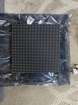 RGB 32x32 Dot Matrix LED Display Module P10 HUB73 Black Grid 1024 LEDs