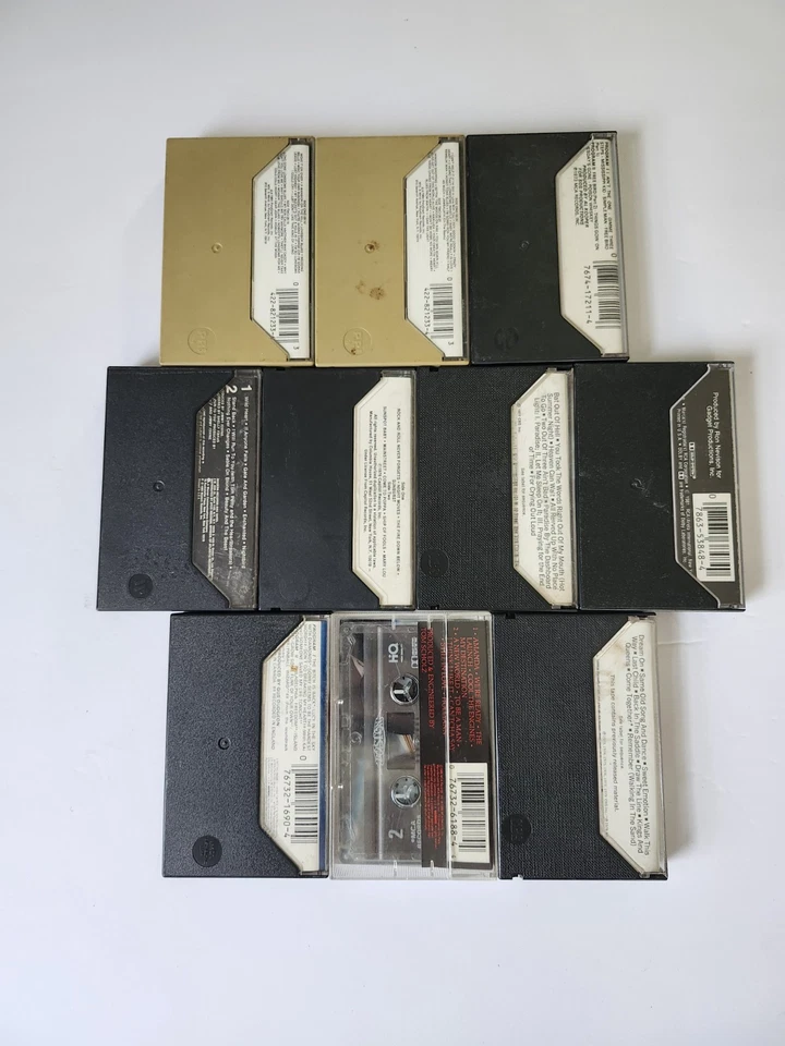Lot Of 10 Vintage Cassettes Tapes Rock Country Aerosmith Skynard Meat Loaf Hank Foto 2 de 3