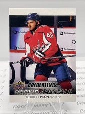 2021-22 Credentials Rookie Arrivals #RA-25 Garrett Pilon Washington Capitals