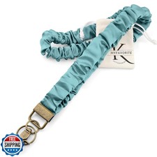 MyfavoriteK Stretchy Scrunchie Lanyard for ID Badges Cute Neck Lanyard for Ke