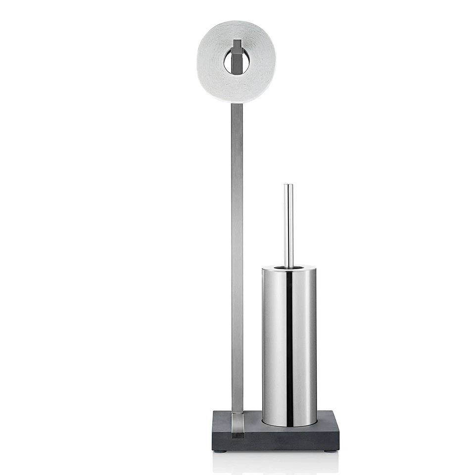 blomus Toilet Butler, matt Brushed, Stainless_Steel, Silver, Anthracite, H 64... - Image 2 of 3