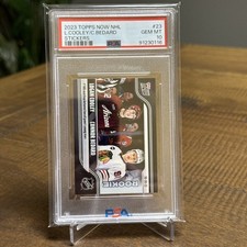 BEDARD / COOLEY- PSA 10 - 2023-24 Topps Now NHL Stickers - #23 /2724 Rookie 