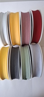 Schrägband Polycotton - 25 mm - Made in UK - volle Rollen