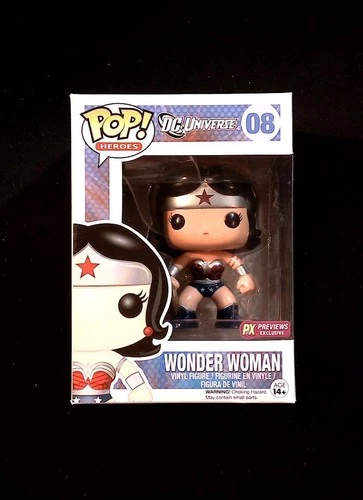 Wonder Woman Funko Pop! 08 DC Universe PX Previews Exclusive in New Protector!
