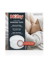 Nuby Stay Dry Nursing Pads - Honeycomb Design - Oval Shape - 100 count