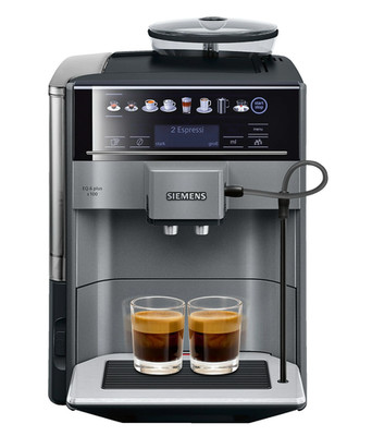 SIEMENS TE651509DE EQ6 plus s100 Kaffeevollautomat Diamond Titanium Metallic