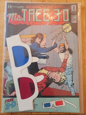 Ms. Tree 3-D Comic Book #1 Renegade Press 1985 VERY HIGH GRADE NEW UNREAD