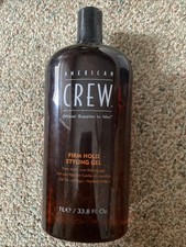 American Crew Men'S Hair Styling Gel, Firm Hold, Non-Flaking, 33.8 Fl Oz 1L