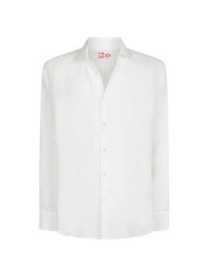 Saint Barth Men's White Long-sleeve shirt Size L