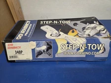 Go Rhino Receiver Hitch Mounted Step-N-Tow  Rhino 340P Polished Aluminum 