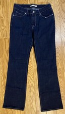 Signature by Levi Strauss Women's Boot Cut Jeans - Dark Blue Size 8M W-29 L-32