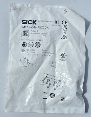 SICK IME12-04NPSZC0K Inductive Proximity Sensor M12 4mm PNP NO