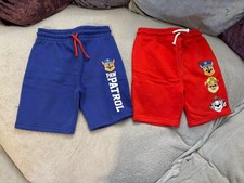 Boys Paw Patrol Shorts 6-7 Years Blue Red Brand New George At Asda