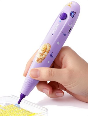 ARTDOT Wireless Vacuum Pen for Diamond Art 7.28 x 3.58 x 1.33 inches, PURPLE