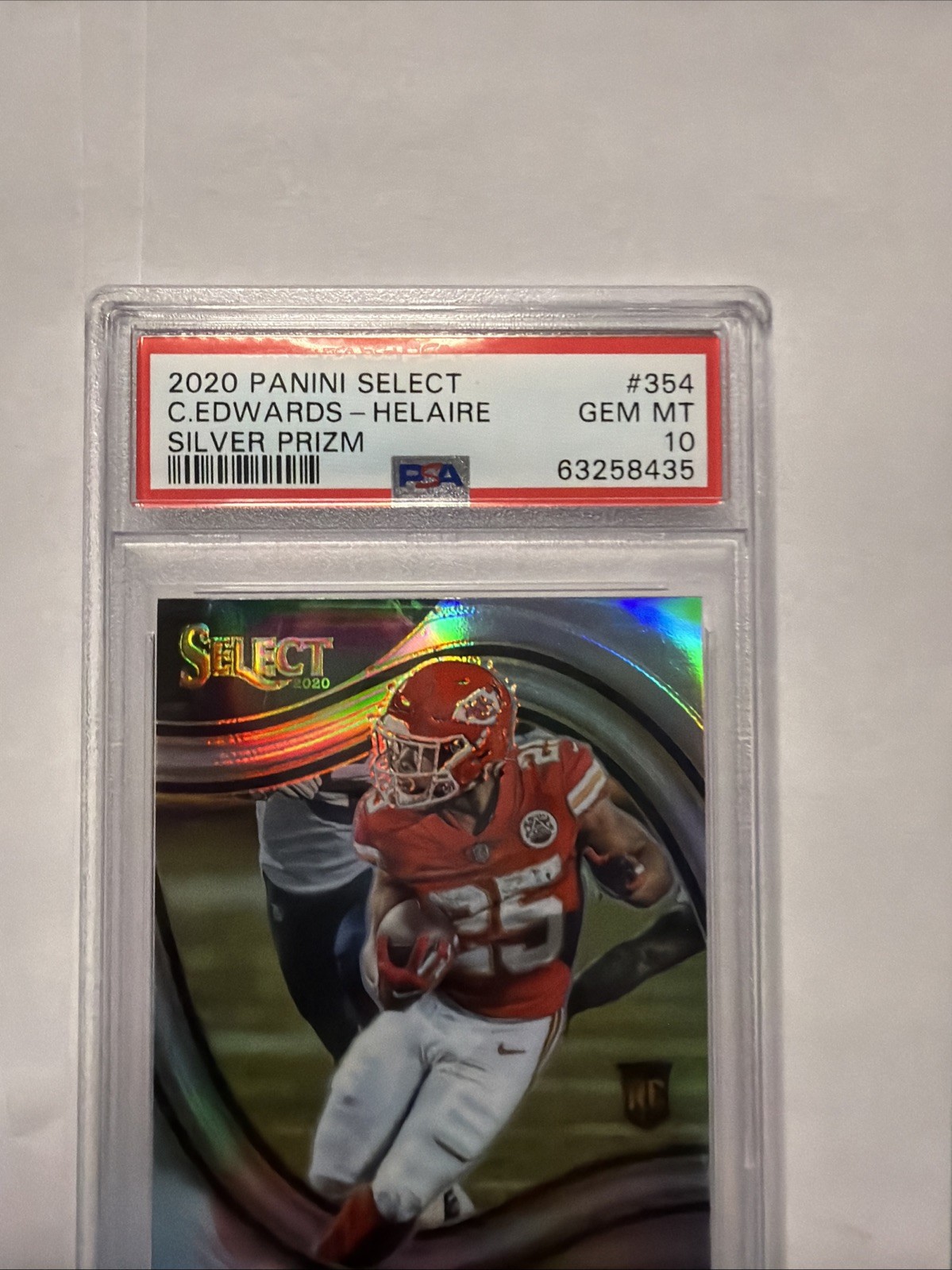 Clyde Edwards-Helaire Panini Select #354 Silver