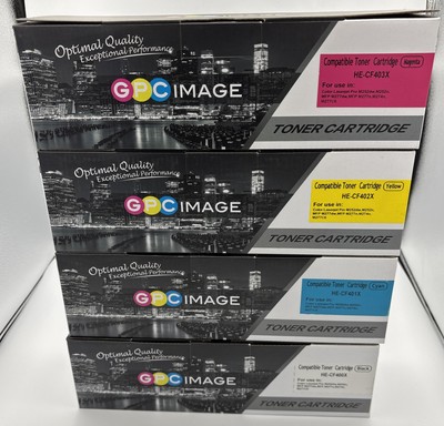 4x Compatible With HP LaserJet Pro MFP M277dw M252dw Color Toner CF400X 201X ink