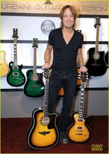 Keith Urban holding 2 guitars Life Size Cardboard Cutout FREE Shipping  Last One