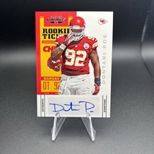 2012 Panini Contenders Playoff Ticket Dontari Poe Rookie Auto #132 Chiefs