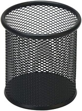 HSYMQ Black Wire Mesh Pen Holder Cup for Desk