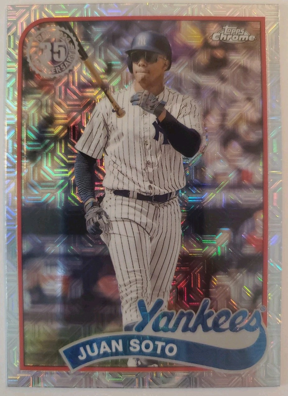2024 Topps Chrome Series 2 Silver Pack 35th 1989 Topps Mojo Juan Soto Yankees