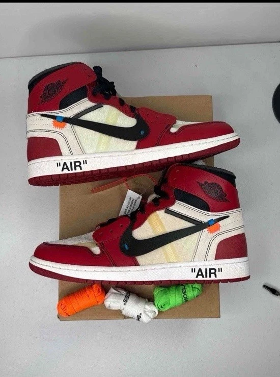 Size 11  - Nike Air Jordan 1 Retro OG x Off-White High Chicago Virgil New w/ Box - Image 2 of 4