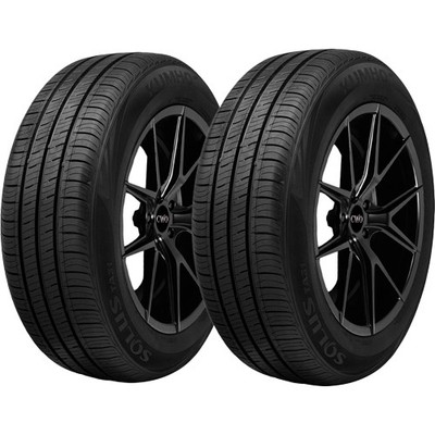 (QTY 2) 215/60R17 Kumho Solus TA31 96H SL Black Wall Tires