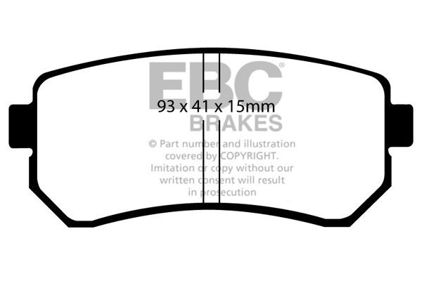 EBC DP61769 BRAKE PAD SET DISC BRAKE Rear