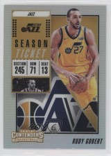 2018 Contenders Season Ticket Premium Edition Silver Prizm Rudy Gobert #59 0q5