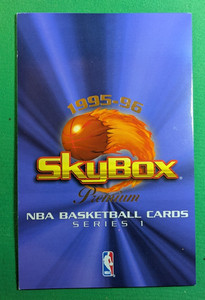 1995-96 Skybox Premium Trifold series 1 promo sheet Kidd Hardaway Malone