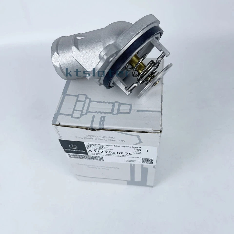 Engine Coolant Thermostat 1122030275 fits for Mercedes-Benz M112 E320 R500 ML320 - Image 2 of 4