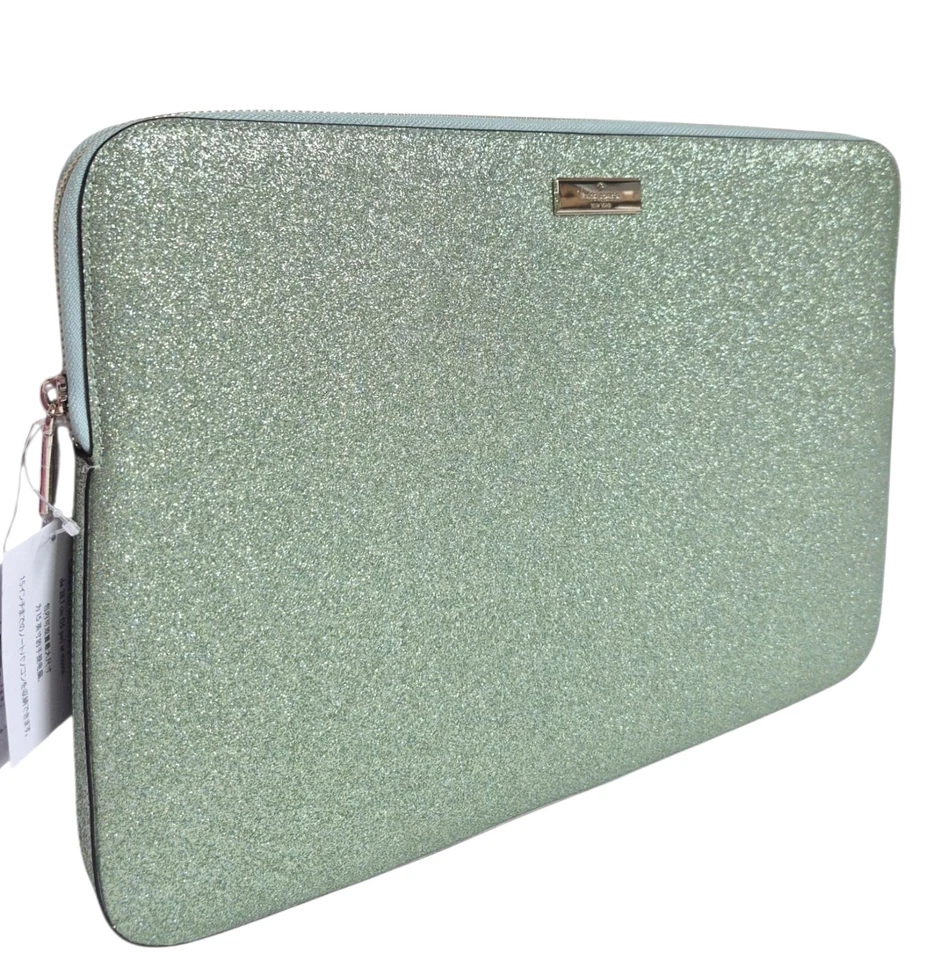 Funda Universal para Laptop Kate Spade Kenzie Brillo Verde Agua de Mar 15 pulgadas Nueva Foto 3 de 4
