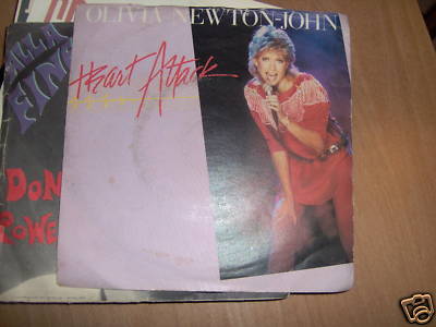 7' OLIVIA NEWTON JOHN HEART ATTACK-RECOVERY COVER SEHR GUTER ZUSTAND + VINYL EX ++