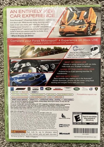 Forza Motorsport 4 Essentials Edition (Xbox 360) Sealed Not For Individual Sale - Picture 2 of 2