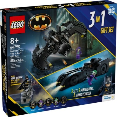 LEGO Batman 3 In 1 66790 Batman vs. The Joker Gift Set New Factory Sealed