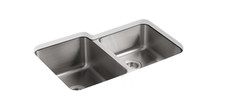 KOHLER K-3177-NA Undertone Large/Medium Undercounter Kitchen Sink, Stainless Ste