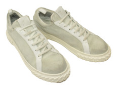 Sneakers Giuseppe Zanotti Pour Hommes Taille 10 Europe 44 Suède Blanc S9361