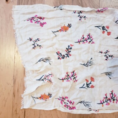 Rebecca Minkoff Pressed Flower Oblong Scarf in Whisper Pink  display picture 2