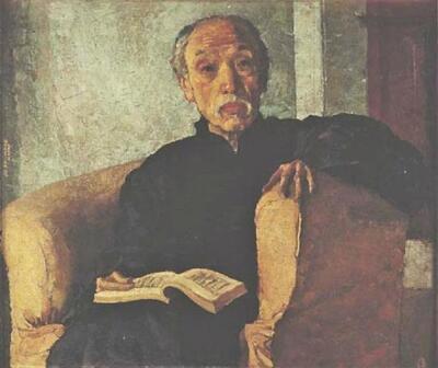 Xu Beihong Zhen Sanli 1940 17''x 22'' Archival Art Print