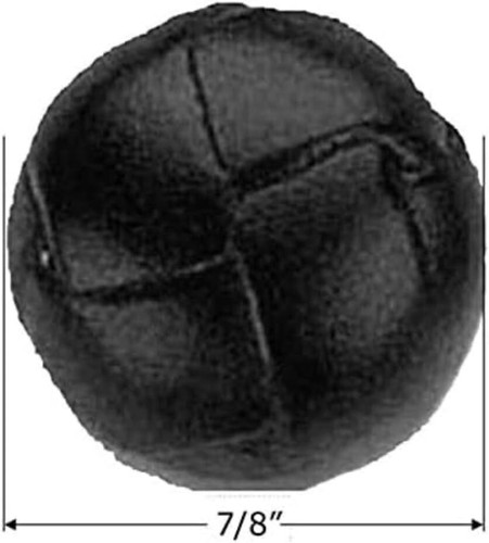 ATbutton Brand Large (7/8"), Black Genuine Leather Buttons- Set of 4 from Puerto - Picture 3 of 3